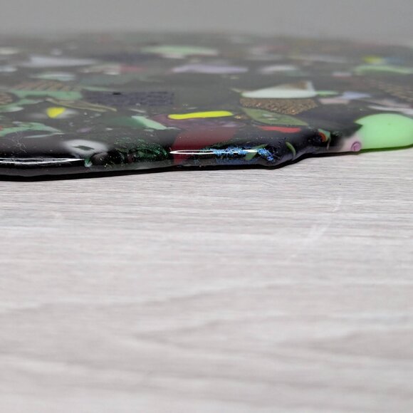 Stained Glass Mosaic Multicolored Disc Stepping Stone Table Decor 13.5" - Picture 13 of 13